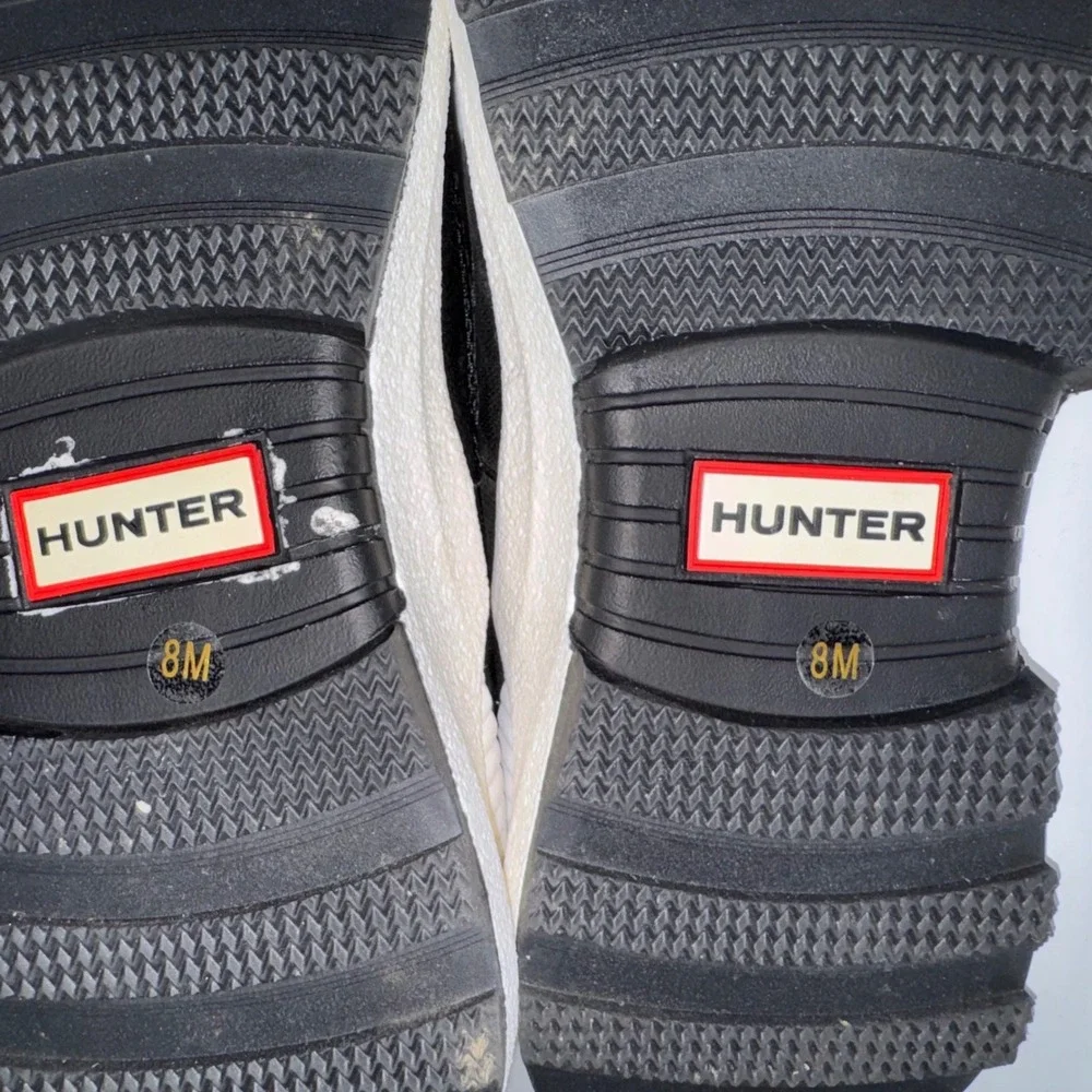 Hunter Intrepid Short Snow Boot Womens 8 Black EUC Quilted Puffer Winter $280
